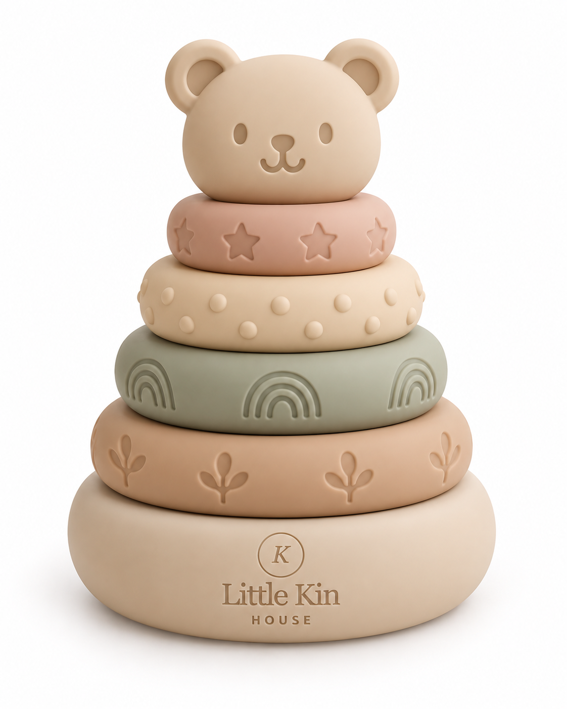 Little Kin House – Bear Silicone Stacking Rings Sensory Toy